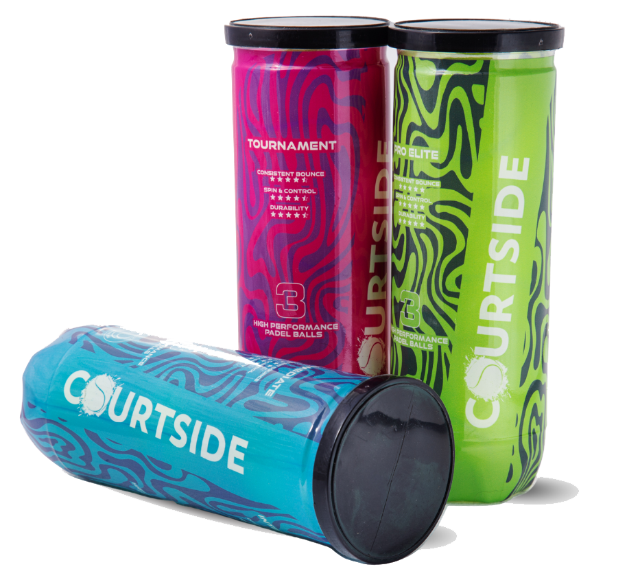 Courtside padel ball range tubes